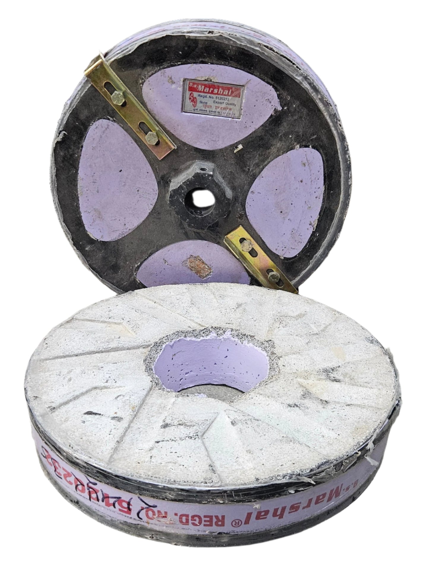 Vertical Flour Mill Stone Marshall 16 inch (Black Emery)