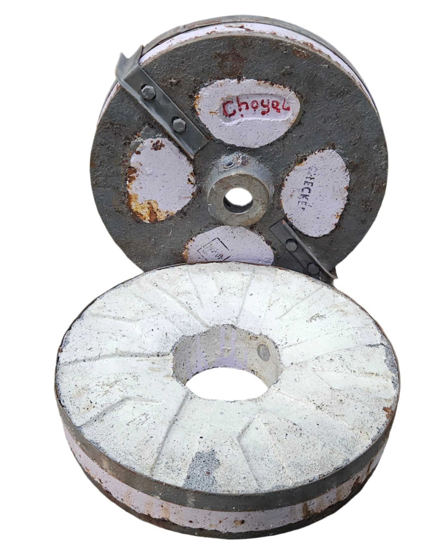 Vertical Flour Mill Stone Choyal 16 inch (Black Emery)