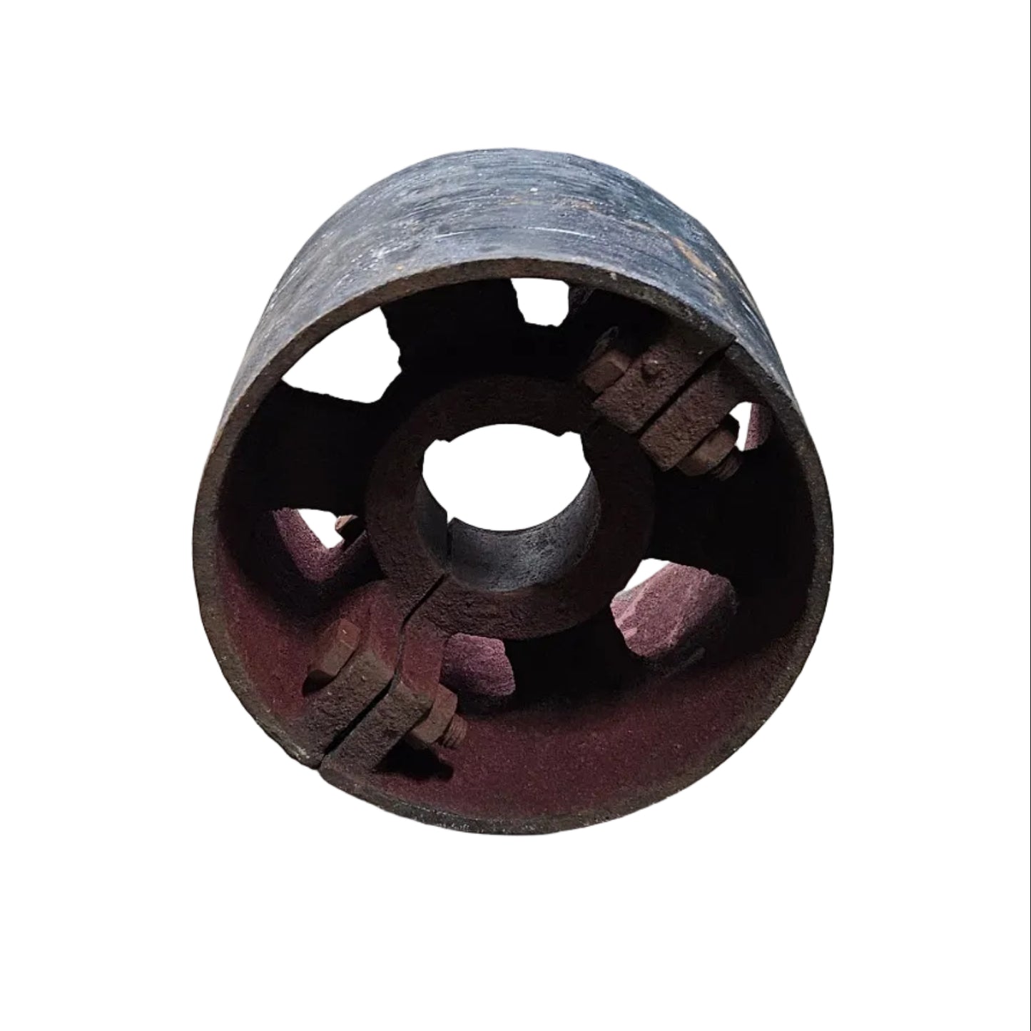 10" x 6" Cast Iron Split Pulley | Flat Belt Pulley | Heavy Duty Industrial Pulley