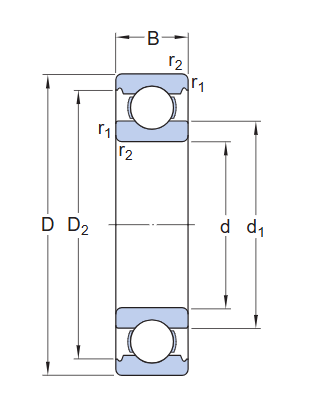 Ball Bearing SKF 6200