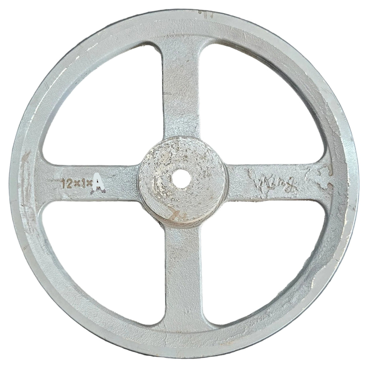 King V-Belt Pulley 12 Inch 1 Groove A Section | Spoke Cast Iron CI Pulley | VBelt Pulley 12X1A (Spoke)