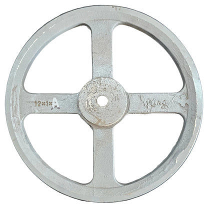 King V-Belt Pulley 12 Inch 1 Groove A Section | Spoke Cast Iron CI Pulley | VBelt Pulley 12X1A (Spoke)