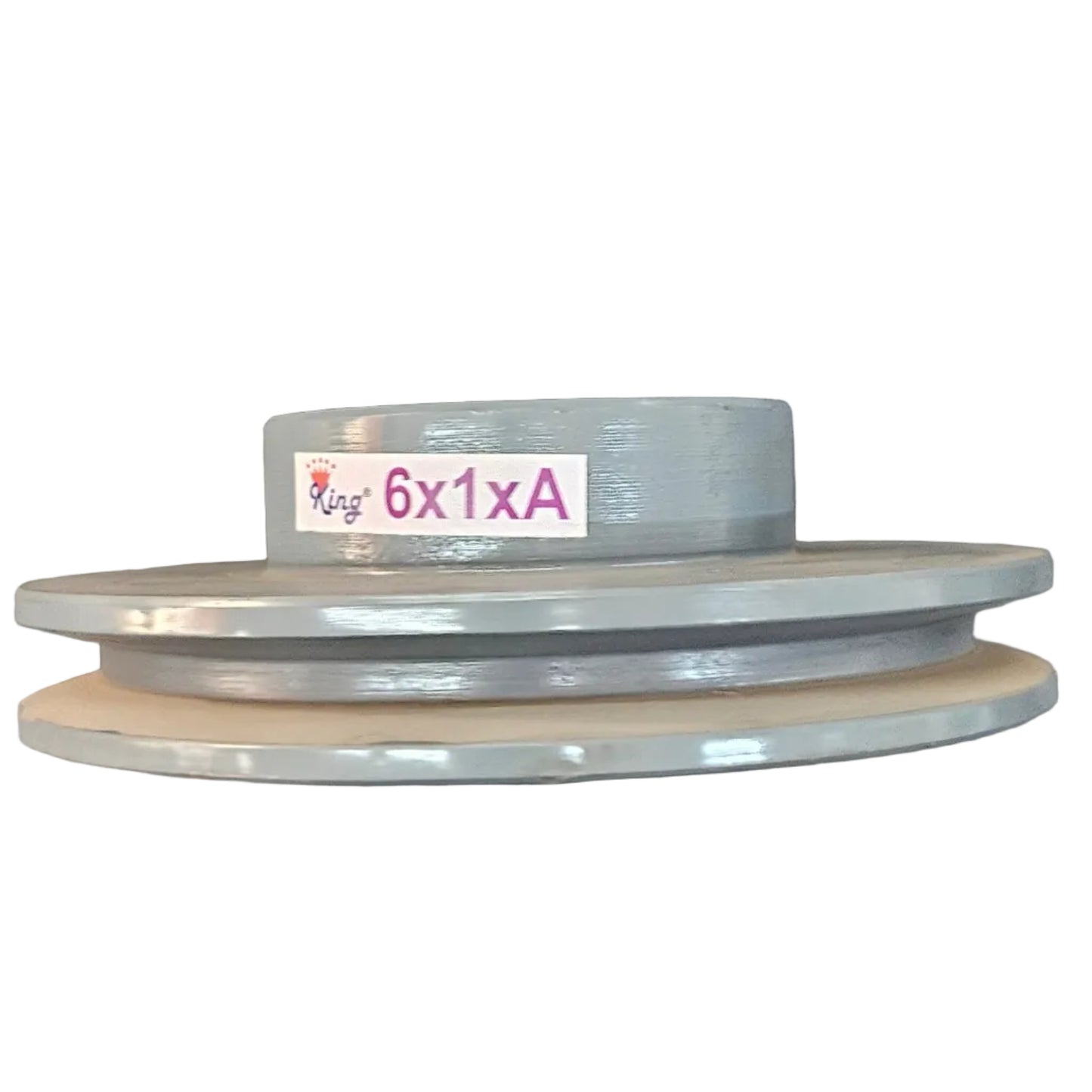 King V-Belt Pulley 6 Inch 1 Groove A Section | Solid Cast Iron CI Pulley | VBelt Pulley 6X1A (Solid)
