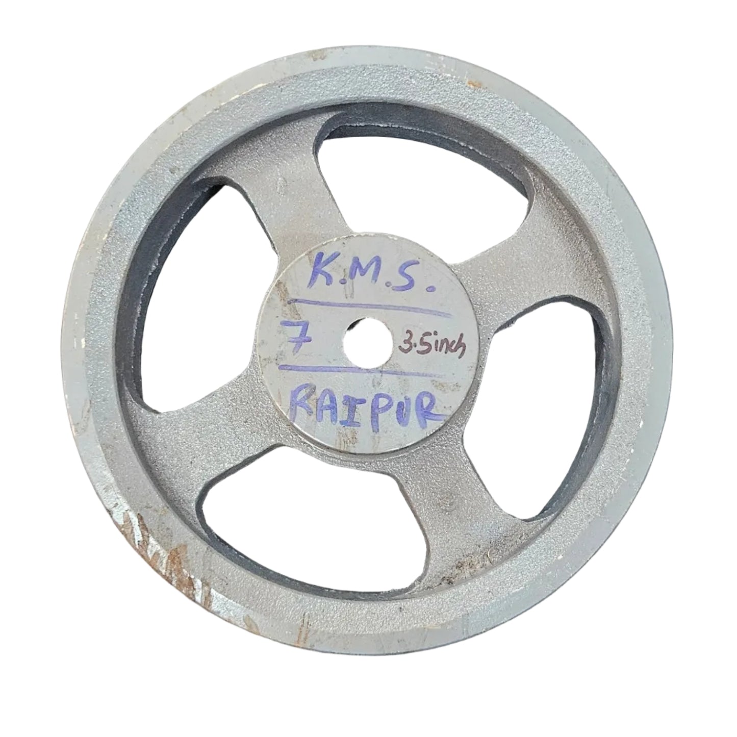 King V-Belt Pulley 10 Inch 3 Groove B Section | Spoke Cast Iron CI Pulley | VBelt Pulley 10X3B (Spoke)