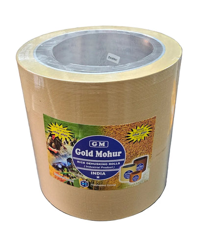 Dehusking Rubber Roller Gold Mohur (10 inch) (With Aluminium Disc - DMR)