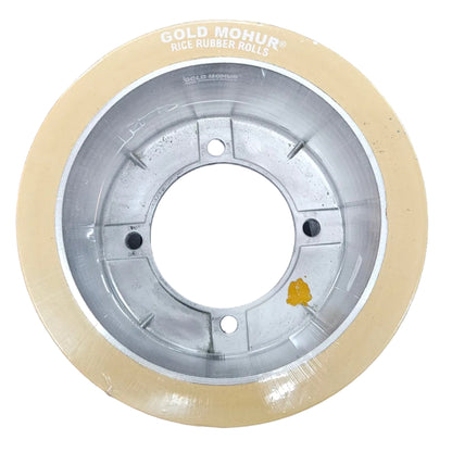 Dehusking Rubber Roller Gold Mohur (10 inch) (With Aluminium Disc - DMR)