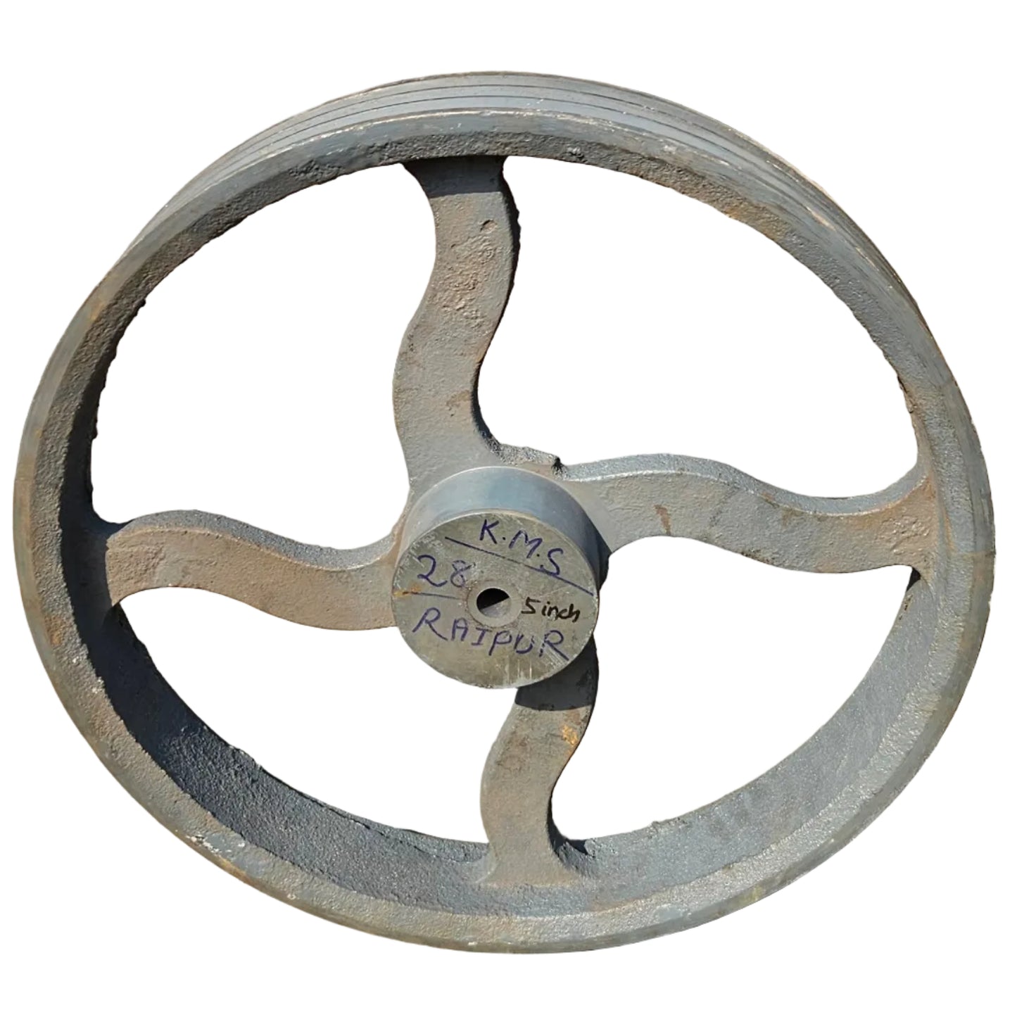King V-Belt Pulley 24 Inch 3 Groove C Section | Spoke Cast Iron CI Pulley | VBelt Pulley 24X3C (Spoke)