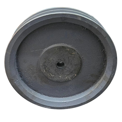 King V-Belt Pulley 10 Inch 2 Groove B Section | Half Solid Cast Iron CI Pulley | VBelt Pulley 10X2B (Half Solid)