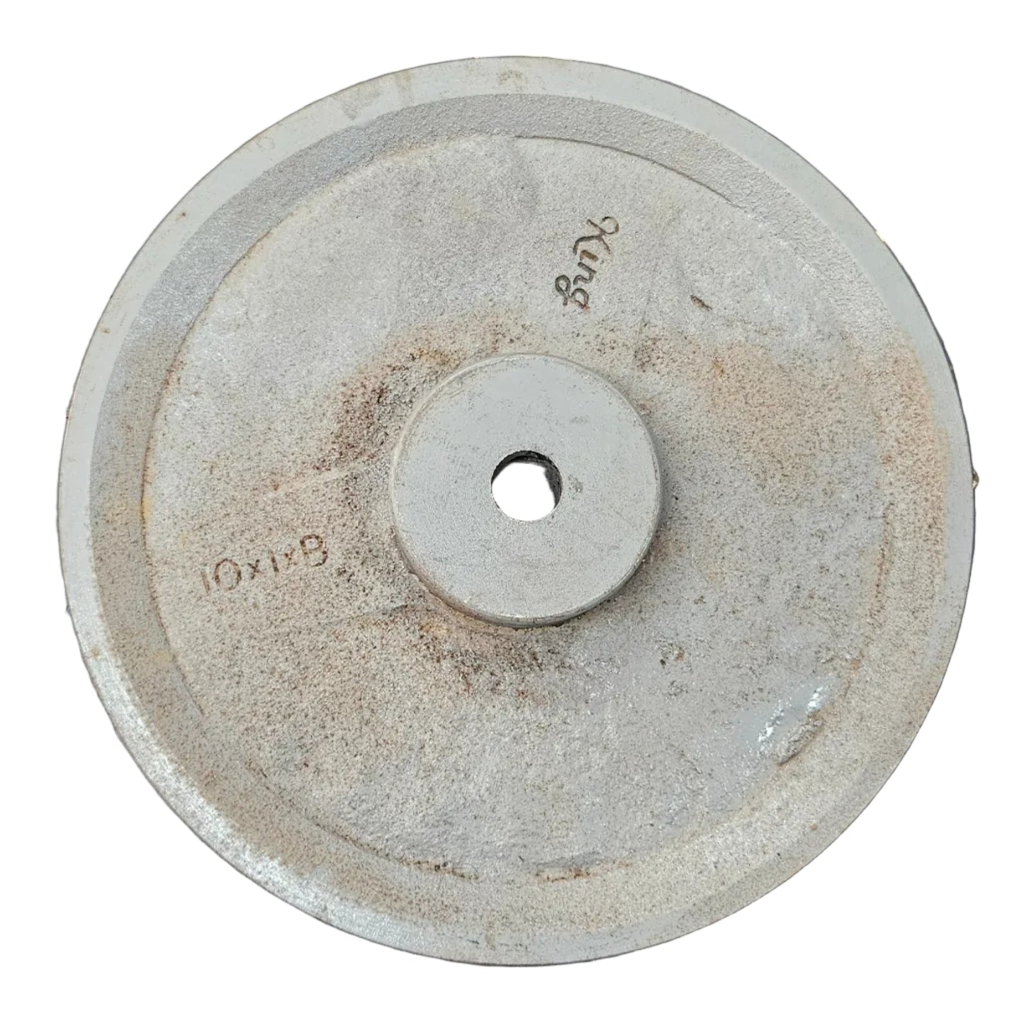 King V-Belt Pulley 10 Inch 1 Groove B Section | Half Solid Cast Iron CI Pulley | VBelt Pulley 10X1B (Half Solid)