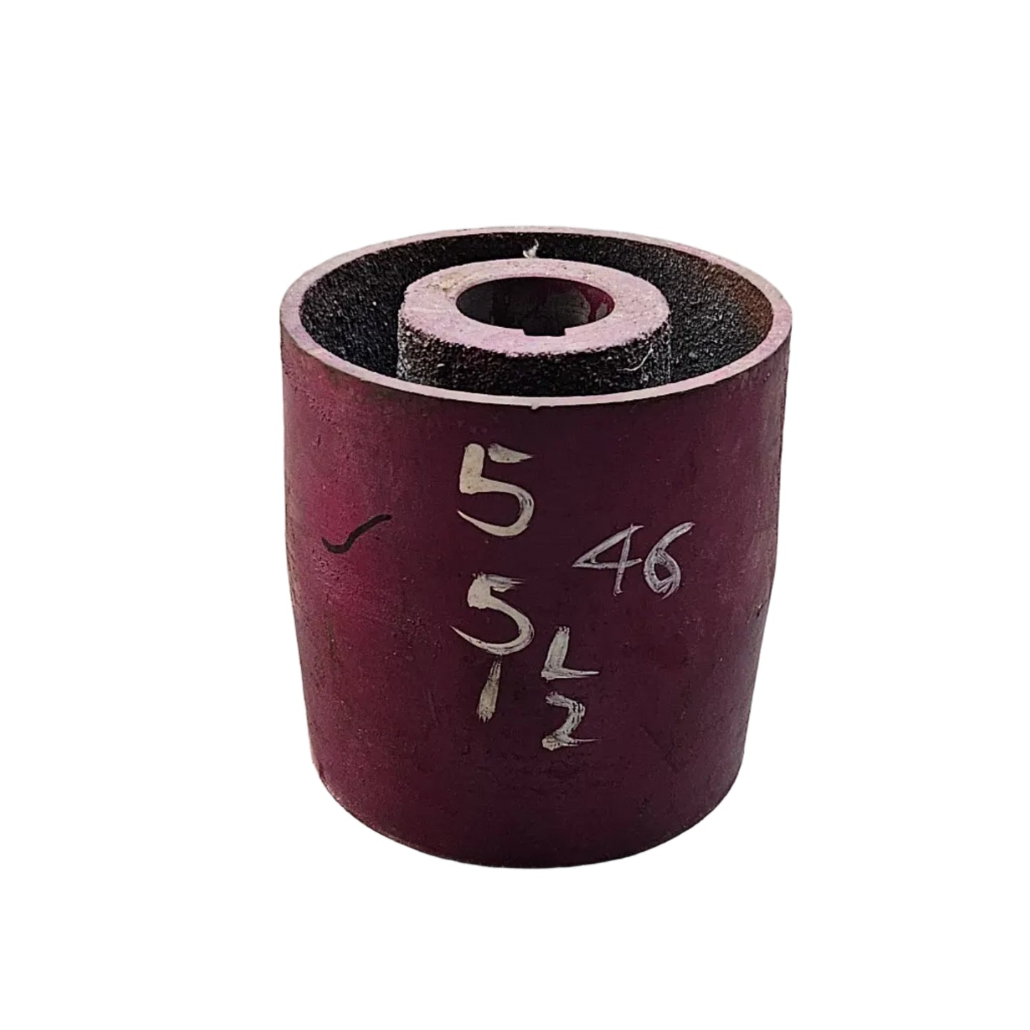 5" x 5" Crown Face Motor Pulley | Cast Iron Pulley |  Flat Belt Pulley with Keyed Bore