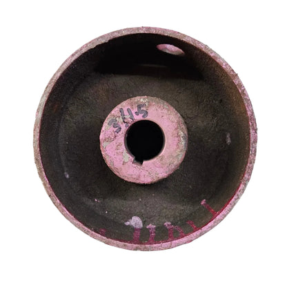 7" x 6" Crown Face Motor Pulley | Cast Iron Pulley |  Flat Belt Pulley with Keyed Bore