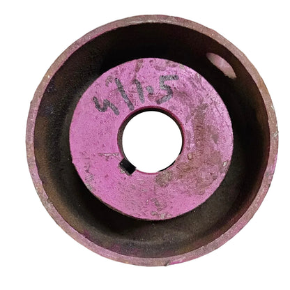 6" x 6" Crown Face Motor Pulley | Cast Iron Pulley |  Flat Belt Pulley with Keyed Bore