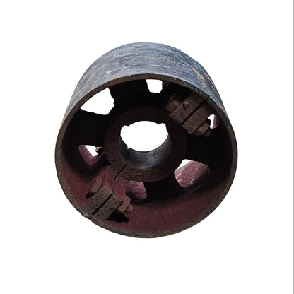 10" x 6" Cast Iron Split Pulley | Flat Belt Pulley | Heavy Duty Industrial Pulley
