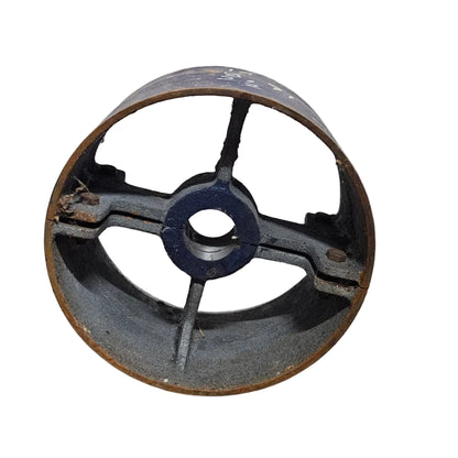 14" x 8" Cast Iron Split Pulley | Flat Belt Pulley | Heavy Duty Industrial Pulley