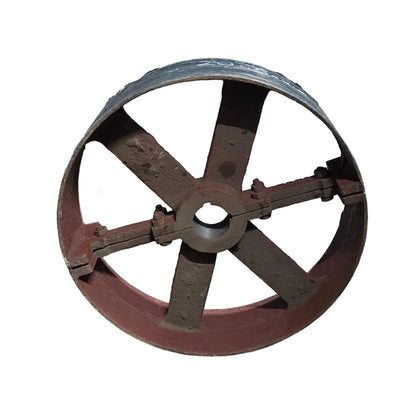 20" x 6" Cast Iron Split Pulley | Flat Belt Pulley | Heavy Duty Industrial Pulley