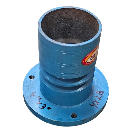 4 inch Drum Pulley | 2 Groove V-Belt & 3 inch Flat Belt | Heavy Duty Cast Iron Industrial Drive Pulley | 4X2B