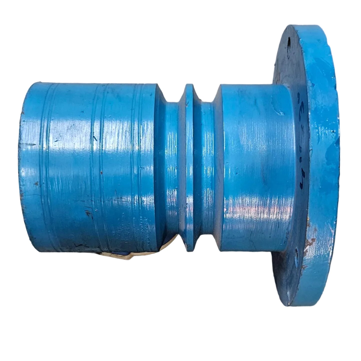 4 inch Drum Pulley | 2 Groove V-Belt & 3 inch Flat Belt | Heavy Duty Cast Iron Industrial Drive Pulley | 4X2B