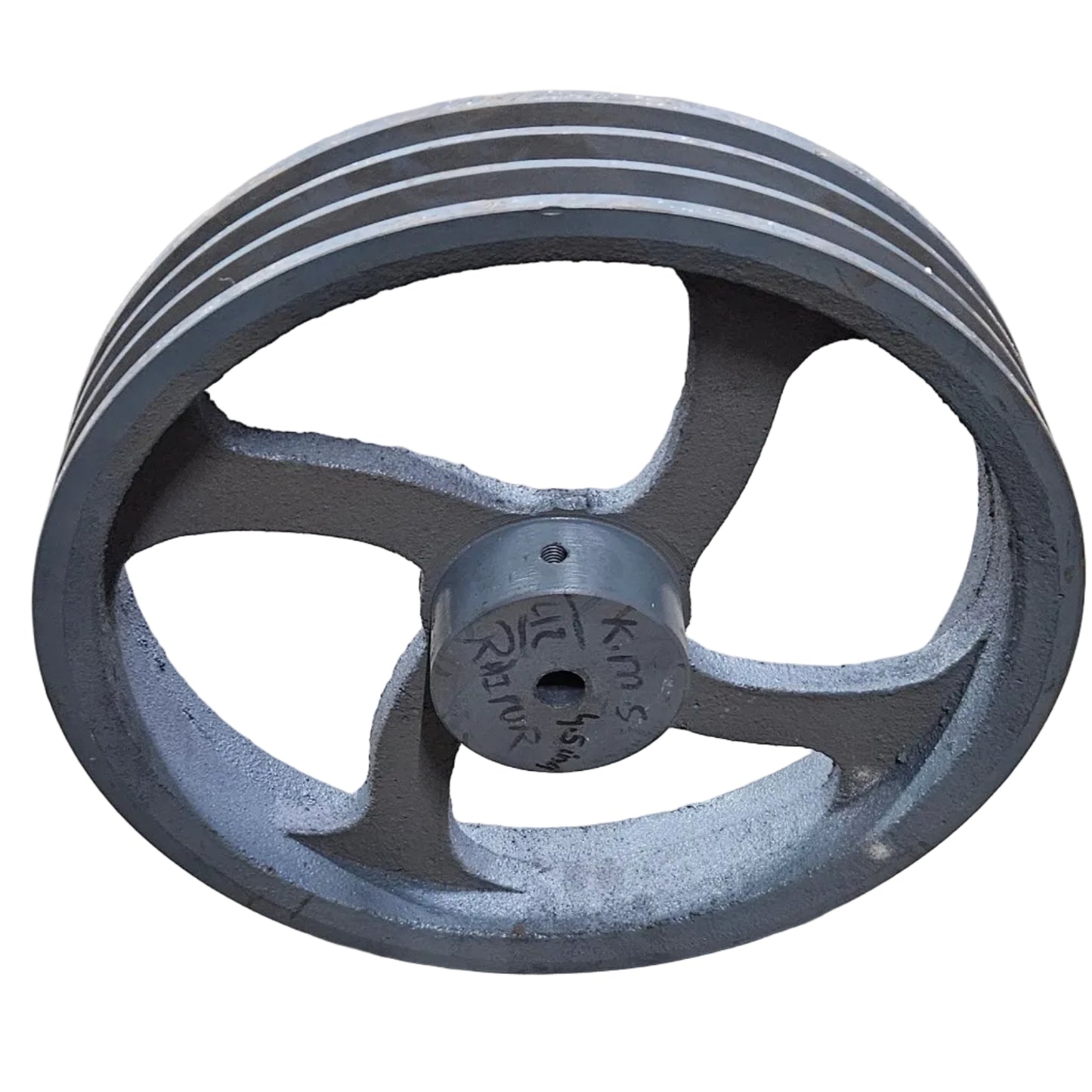 King V-Belt Pulley 18 Inch 3 Groove C Section | Spoke Cast Iron CI Pulley | VBelt Pulley 18X3C (Spoke)