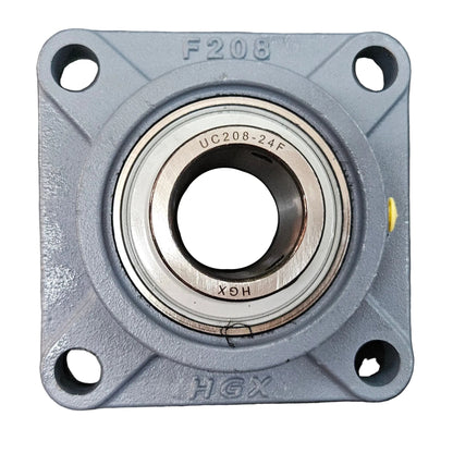 4-Bolt Square Flanged Ball Bearing Unit UCF 208 – 40mm Bore | HGX Heavy Duty