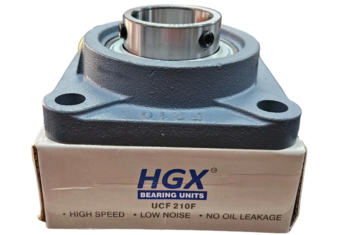4-Bolt Square Flanged Ball Bearing Unit UCF 210 – 50mm Bore | HGX Heavy Duty