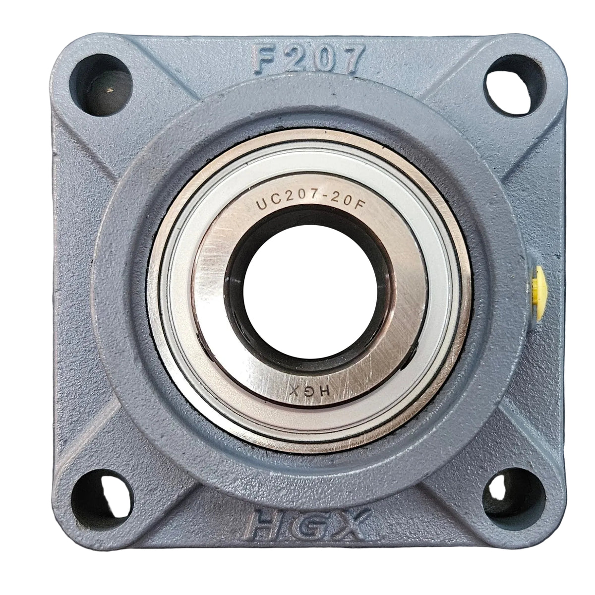 4-Bolt Square Flanged Ball Bearing Unit UCF 207 – 35mm Bore | HGX Heavy Duty