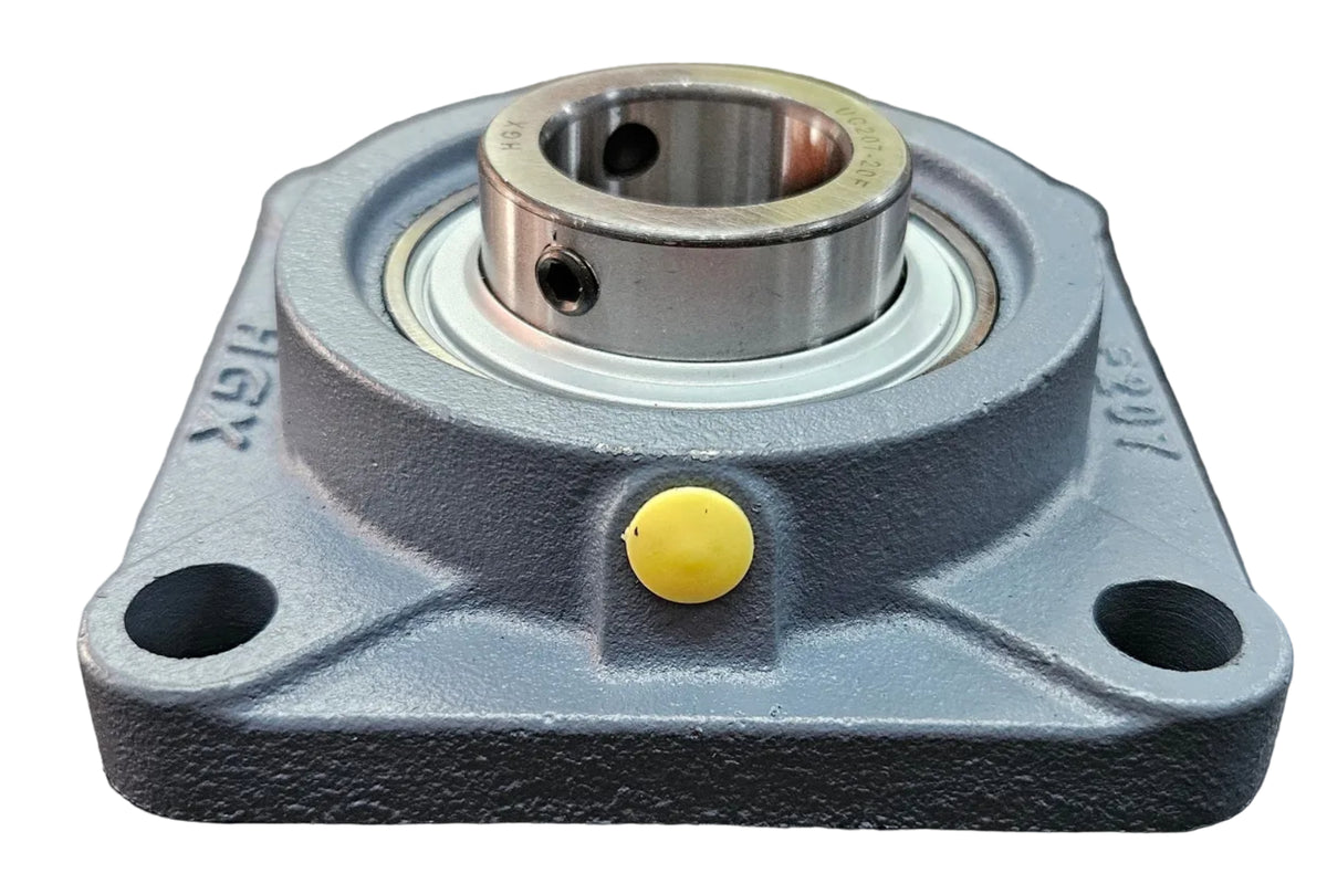 4-Bolt Square Flanged Ball Bearing Unit UCF 207 – 35mm Bore | HGX Heavy Duty