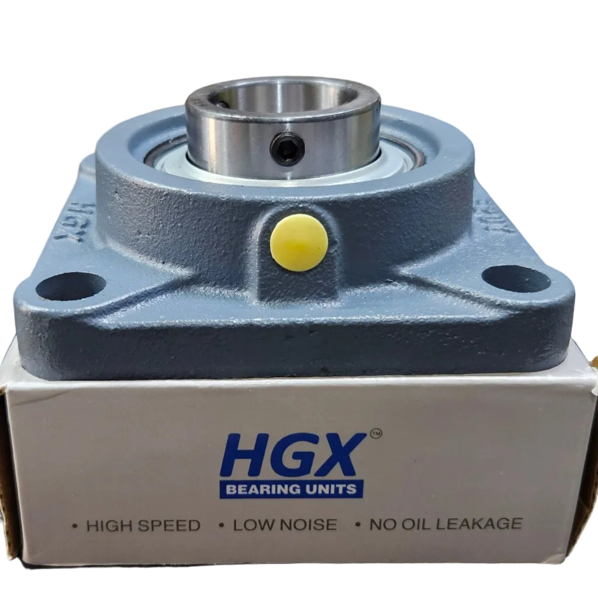 4-Bolt Square Flanged Ball Bearing Unit UCF 207 – 35mm Bore | HGX Heavy Duty