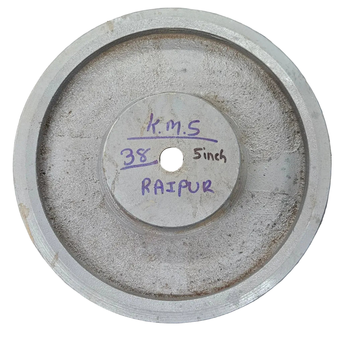 King V-Belt Pulley 12 Inch 3 Groove B Section | Half Solid Cast Iron CI Pulley | VBelt Pulley 12X3B (Half Solid)