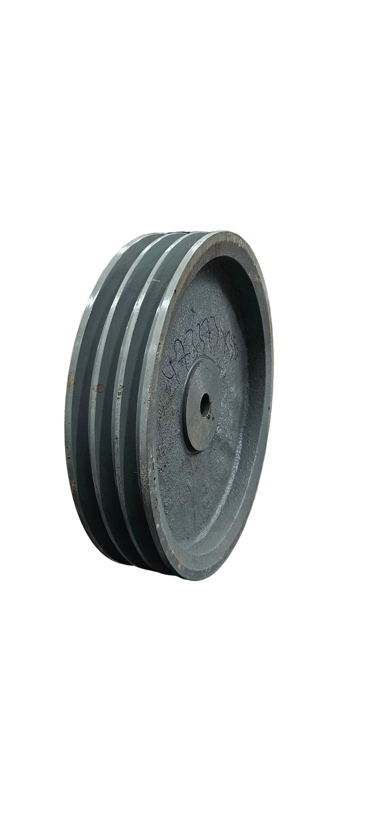 King V-Belt Pulley 12 Inch 3 Groove B Section | Half Solid Cast Iron CI Pulley | VBelt Pulley 12X3B (Half Solid)