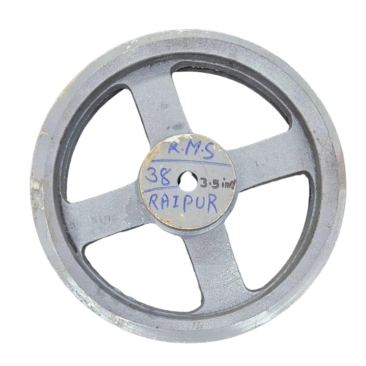 King V-Belt Pulley 12 Inch 3 Groove B Section | Spoke Cast Iron CI Pulley | VBelt Pulley 12X3B (Spoke)