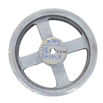 King V-Belt Pulley 12 Inch 3 Groove B Section | Spoke Cast Iron CI Pulley | VBelt Pulley 12X3B (Spoke)