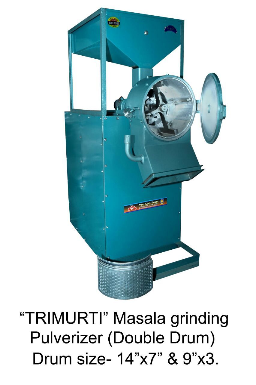 Pulverizer Double Drum Trimurti 10 HP (Mild Steel Body) – Kothari Mill